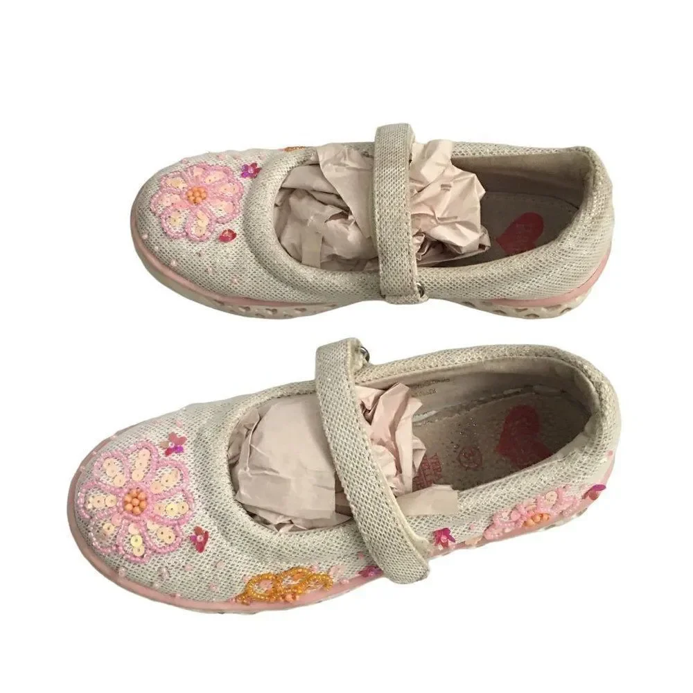 Ragg beaded girl shoes